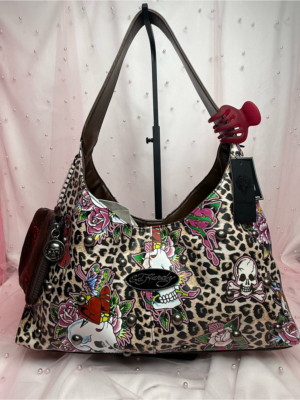Ed Hardy Cheetah Hobo Bag